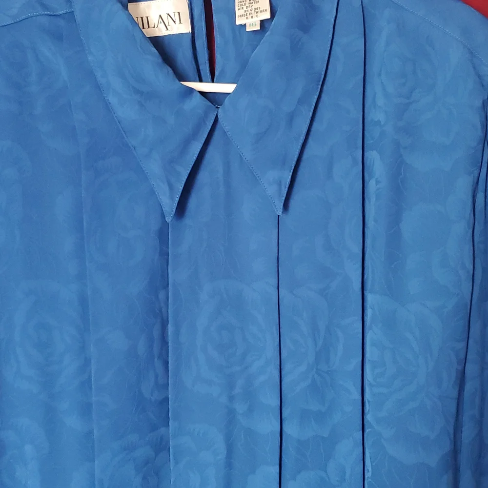 Blue Blouse with Roses - Picture 8 of 10